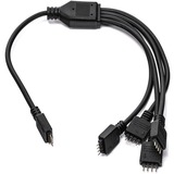 EKWB EK-RGB Universel, Y-kabel Sort, Universel, Sort, 0,3 m, 1 stk