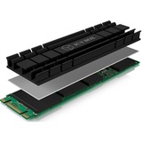 ICY BOX IB-M2HS-701 M.2 NVMe SSD Køleplade/køler Sort 1 stk Sort, Køleplade/køler, Sort