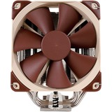 Noctua NH-U12S Computerkølesystem Processor Køler 12 cm Brun, Rustfrit stål, CPU køler Køler, 12 cm, 1500 rpm, 22,4 dB, 93,4 m³/t, Brun, Rustfrit stål, Detail