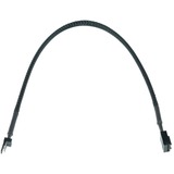 Phobya 81121 intern strømkabel 0,3 m, Adapter Sort, 0,3 m, 3-stikben, 4-pin PWM, Hanstik, Hunstik, Sort