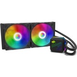 SilentiumPC Navis EVO ARGB 280 Processor 14 cm Sort, Vandkøling Sort, 14 cm, Sort