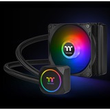 Thermaltake CL-W285-PL12SW-A Computerkølesystem Processor Alt-i-en væskekøler Sort 1 stk, Vandkøling Sort, Alt-i-en væskekøler, 59,28 kubikfod/min., Sort