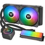 Thermaltake Floe RC240 Alt-i-en væskekøler Sort, Vandkøling Sort, Alt-i-en væskekøler, 59,28 kubikfod/min., Sort