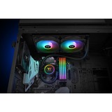 Thermaltake Floe RC240 Alt-i-en væskekøler Sort, Vandkøling Sort, Alt-i-en væskekøler, 59,28 kubikfod/min., Sort