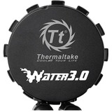 Thermaltake Water 3.0 Riing RGB 280 Processor Alt-i-en væskekøler 14 cm Sort, Vandkøling Alt-i-en væskekøler, 14 cm, 40,6 kubikfod/min., Sort