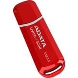 ADATA 32GB DashDrive UV150 USB-nøgle USB Type-A 3.2 Gen 1 (3.1 Gen 1) Rød, USB-stik Rød, 32 GB, USB Type-A, 3.2 Gen 1 (3.1 Gen 1), Hætte, 9 g, Rød