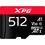 ADATA AUSDX512GUI3XPGA2-R hukommelseskort 512 GB MicroSDXC UHS-I Klasse 10 Sort/Rød, 512 GB, MicroSDXC, Klasse 10, UHS-I, 100 MB/s, 85 MB/s