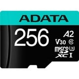 ADATA Premier Pro 256 GB MicroSDXC UHS-I Klasse 10, Hukommelseskort 256 GB, MicroSDXC, Klasse 10, UHS-I, 100 MB/s, 80 MB/s