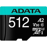 ADATA Premier Pro 512 GB MicroSDXC Klasse 10, Hukommelseskort 512 GB, MicroSDXC, Klasse 10, 100 MB/s, 80 MB/s, Class 3 (U3)