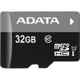 ADATA Premier microSDHC UHS-I U1 Class10 32GB Klasse 10, Hukommelseskort 32 GB, MicroSDHC, Klasse 10, 30 MB/s, 10 MB/s, Sort, Grå
