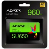 ADATA SU650 2.5" 960 GB Serial ATA III SLC, Solid state-drev Sort, 960 GB, 2.5", 520 MB/s, 6 Gbit/sek.