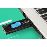 ADATA UV320 USB-nøgle 128 GB USB Type-A 3.2 Gen 1 (3.1 Gen 1) Sort, Blå, USB-stik Sort/Blå, 128 GB, USB Type-A, 3.2 Gen 1 (3.1 Gen 1), Glide, 7,9 g, Sort, Blå