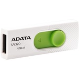 ADATA UV320 USB-nøgle 32 GB USB Type-A 3.2 Gen 1 (3.1 Gen 1) Grøn, Hvid, USB-stik Hvid/Grøn, 32 GB, USB Type-A, 3.2 Gen 1 (3.1 Gen 1), Glide, 7,9 g, Grøn, Hvid