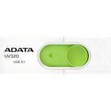 ADATA UV320 USB-nøgle 64 GB USB Type-A 3.2 Gen 1 (3.1 Gen 1) Grøn, Hvid, USB-stik Hvid/Grøn, 64 GB, USB Type-A, 3.2 Gen 1 (3.1 Gen 1), Glide, 7,9 g, Grøn, Hvid