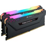 Corsair Vengeance CMW16GX4M2C3200C16 hukommelsesmodul 16 GB 2 x 8 GB DDR4 3200 Mhz Sort, 16 GB, 2 x 8 GB, DDR4, 3200 Mhz, 288-pin DIMM, Sort