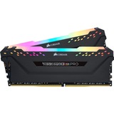 Corsair Vengeance CMW32GX4M2D3600C18 hukommelsesmodul 32 GB 2 x 16 GB DDR4 3600 Mhz Sort, 32 GB, 2 x 16 GB, DDR4, 3600 Mhz, 288-pin DIMM