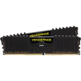 Corsair Vengeance LPX CMK16GX4M2D3600C18 hukommelsesmodul 16 GB 2 x 8 GB DDR4 3600 Mhz Sort, 16 GB, 2 x 8 GB, DDR4, 3600 Mhz, 288-pin DIMM