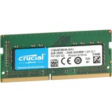 Crucial 8GB DDR4 2400 MT/S 1.2V hukommelsesmodul 1 x 8 GB 2400 Mhz 8 GB, 1 x 8 GB, DDR4, 2400 Mhz, 260-pin SO-DIMM