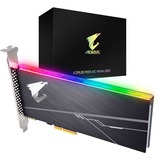 GIGABYTE AORUS RGB AIC Full-Height/Half-Length (FH/HL) 512 GB PCI Express 3.0 3D TLC NVMe, Solid state-drev 512 GB, Full-Height/Half-Length (FH/HL), 3480 MB/s