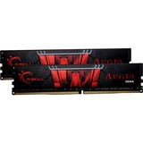 G.Skill 16GB DDR4-2133 16GB DDR4 2133Mhz RAM-modul, Hukommelse 16 GB, 2 x 8 GB, DDR4, 2133 Mhz, 288-pin DIMM, Sort, Rød