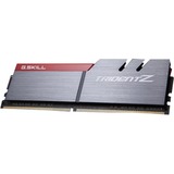 G.Skill 16GB DDR4 hukommelsesmodul 2 x 8 GB 3200 Mhz grå/Rød, 16 GB, 2 x 8 GB, DDR4, 3200 Mhz, Grå, Sort, Rød