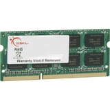 G.Skill 4GB DDR3-1600 SQ hukommelsesmodul 1 x 4 GB 1066 Mhz 4 GB, 1 x 4 GB, DDR3, 1066 Mhz, 204-pin SO-DIMM, Detail