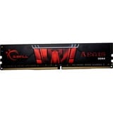 G.Skill 4GB DDR4-2400 RAM-modul 2400 Mhz, Hukommelse 4 GB, 1 x 4 GB, DDR4, 2400 Mhz, 288-pin DIMM, Sort, Rød
