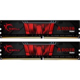 G.Skill Aegis DDR4 hukommelsesmodul 16 GB 2 x 8 GB 2666 Mhz Sort, 16 GB, 2 x 8 GB, DDR4, 2666 Mhz, 288-pin DIMM