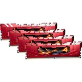 G.Skill Ripjaws 32GB DDR4-2666Mhz hukommelsesmodul 4 x 8 GB Rød, 32 GB, 4 x 8 GB, DDR4, 2666 Mhz, 288-pin DIMM, Rød