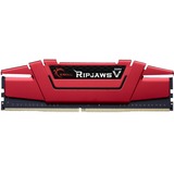 G.Skill Ripjaws V 32GB DDR4-2400Mhz RAM-modul, Hukommelse Rød, 32 GB, 2 x 16 GB, DDR4, 2400 Mhz, 288-pin DIMM, Rød