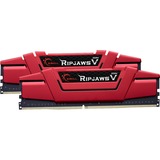 G.Skill Ripjaws V 32GB DDR4-2666Mhz hukommelsesmodul 2 x 16 GB Rød, 32 GB, 2 x 16 GB, DDR4, 2666 Mhz, 288-pin DIMM, Rød