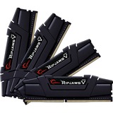 G.Skill Ripjaws V F4-3600C16Q-64GVKC hukommelsesmodul 64 GB 4 x 16 GB DDR4 3600 Mhz Sort, 64 GB, 4 x 16 GB, DDR4, 3600 Mhz
