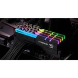 G.Skill Trident Z RGB F4-4000C18Q-32GTZRB hukommelsesmodul 32 GB 4 x 8 GB DDR4 4000 Mhz Sort, 32 GB, 4 x 8 GB, DDR4, 4000 Mhz, 288-pin DIMM