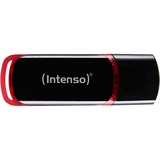 Intenso 32GB USB2.0 USB-nøgle USB Type-A 2.0 Sort, Rød, USB-stik Sort/Rød, 32 GB, USB Type-A, 2.0, 28 MB/s, Hætte, Sort, Rød