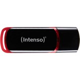 Intenso 64GB USB2.0 USB-nøgle USB Type-A 2.0 Sort, Rød, USB-stik Sort/Rød, 64 GB, USB Type-A, 2.0, 28 MB/s, Hætte, Sort, Rød