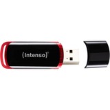 Intenso 64GB USB2.0 USB-nøgle USB Type-A 2.0 Sort, Rød, USB-stik Sort/Rød, 64 GB, USB Type-A, 2.0, 28 MB/s, Hætte, Sort, Rød