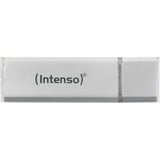 Intenso Alu Line USB-nøgle 4 GB USB Type-A 2.0 Sølv, USB-stik Sølv, 4 GB, USB Type-A, 2.0, 28 MB/s, Hætte, Sølv