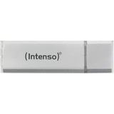 Intenso Alu Line USB-nøgle 4 GB USB Type-A 2.0 Sølv, USB-stik Sølv, 4 GB, USB Type-A, 2.0, 28 MB/s, Hætte, Sølv