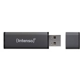 Intenso Alu Line USB-nøgle 64 GB USB Type-A 2.0 Anthracit, USB-stik antracit, 64 GB, USB Type-A, 2.0, 28 MB/s, Hætte, Anthracit