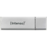Intenso Alu Line USB-nøgle 64 GB USB Type-A 2.0 Sølv, USB-stik Sølv, 64 GB, USB Type-A, 2.0, 28 MB/s, Hætte, Sølv