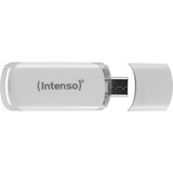 Intenso Flash Line USB-nøgle 64 GB USB Type-C 3.2 Gen 1 (3.1 Gen 1) Hvid, USB-stik Hvid, 64 GB, USB Type-C, 3.2 Gen 1 (3.1 Gen 1), 70 MB/s, Hætte, Hvid