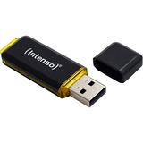 Intenso High Speed Line USB-nøgle 256 GB USB Type-A 3.2 Gen 1 (3.1 Gen 1) Sort, Gul, USB-stik Sort/Gul, 256 GB, USB Type-A, 3.2 Gen 1 (3.1 Gen 1), 250 MB/s, Hætte, Sort, Gul