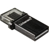 Intenso Mini Mobile Line USB-nøgle 8 GB USB Type-A / Micro-USB 2.0 Anthracit, USB-stik 8 GB, USB Type-A / Micro-USB, 2.0, 20 MB/s, Hætte, Anthracit