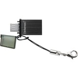 Intenso Mini Mobile Line USB-nøgle 8 GB USB Type-A / Micro-USB 2.0 Anthracit, USB-stik 8 GB, USB Type-A / Micro-USB, 2.0, 20 MB/s, Hætte, Anthracit