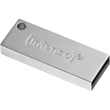 Intenso Premium Line USB-nøgle 128 GB USB Type-A 3.2 Gen 1 (3.1 Gen 1) Rustfrit stål, USB-stik Sølv, 128 GB, USB Type-A, 3.2 Gen 1 (3.1 Gen 1), 100 MB/s, Uden hætte, Rustfrit stål