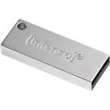 Intenso Premium Line USB-nøgle 64 GB USB Type-A 3.2 Gen 1 (3.1 Gen 1) Sølv, USB-stik 64 GB, USB Type-A, 3.2 Gen 1 (3.1 Gen 1), 100 MB/s, Uden hætte, Sølv