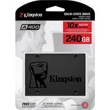 Kingston A400 2.5" 240 GB Serial ATA III TLC, Solid state-drev 240 GB, 2.5", 500 MB/s, 6 Gbit/sek.