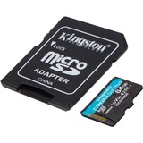 Kingston Canvas Go! Plus 64 GB MicroSD UHS-I Klasse 10, Hukommelseskort Sort, 64 GB, MicroSD, Klasse 10, UHS-I, 170 MB/s, 70 MB/s