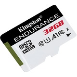 Kingston High Endurance 32 GB MicroSD UHS-I Klasse 10, Hukommelseskort 32 GB, MicroSD, Klasse 10, UHS-I, 95 MB/s, 30 MB/s