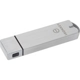 Kingston IronKey 64 GB Basic S1000 krypteret USB 3.0 FIPS 140-2, niveau 3, USB-stik niveau 3, 64 GB, USB Type-A, 3.2 Gen 1 (3.1 Gen 1), 230 MB/s, Hætte, Sølv